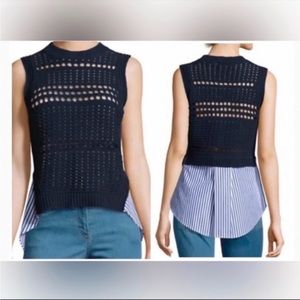 Veronica Beard South Beach Tank Sweater Medium